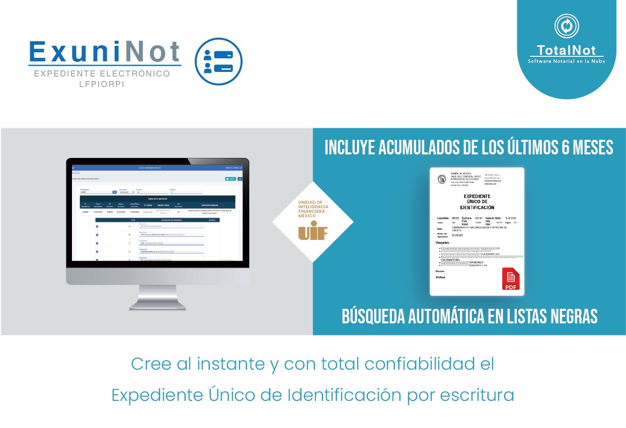 ExuniNot - Expediente Unico de Identificacion