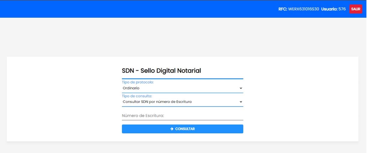 Gestión del Sello Digital Notarial (SDN)