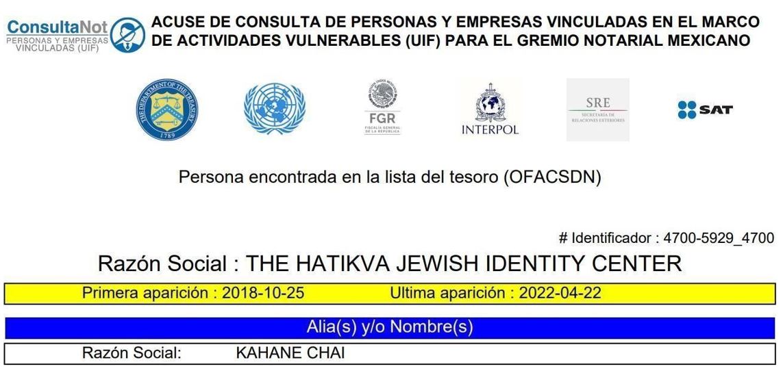 Reporte de consulta